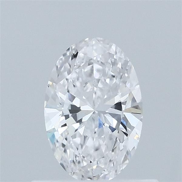 0.57 Carat Oval Lab Grown Diamond, Very Good Polish, D Color, VVS2 Clarity
