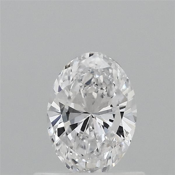 0.57 Carat Oval Lab Grown Diamond, Very Good Polish, D Color, VVS2 Clarity