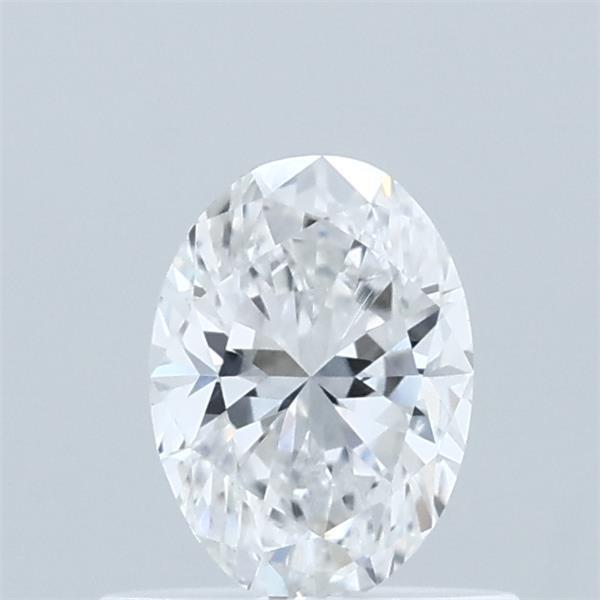 0.57 Carat Oval Lab Grown Diamond, Very Good Polish, D Color, VVS2 Clarity