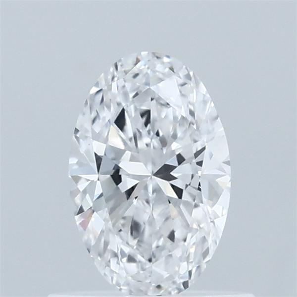 0.61 Carat Oval Lab Grown Diamond, Very Good Polish, D Color, VVS1 Clarity