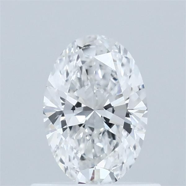 0.62 Carat Oval Lab Grown Diamond, Very Good Polish, D Color, VVS2 Clarity
