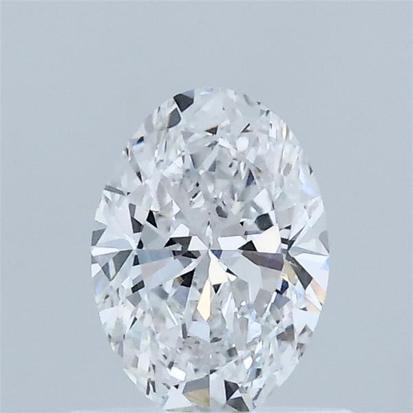 0.62 Carat Oval Lab Grown Diamond, Very Good Polish, D Color, VVS2 Clarity