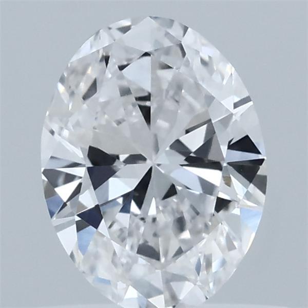 0.64 Carat Oval Lab Grown Diamond, Very Good Polish, D Color, VVS2 Clarity