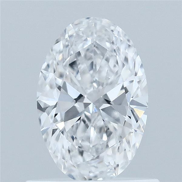 0.67 Carat Oval Lab Grown Diamond, Very Good Polish, D Color, VVS2 Clarity