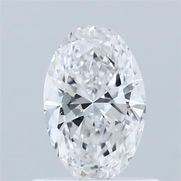 0.68 Carat Oval Lab Grown Diamond, Very Good Polish, D Color, VVS1 Clarity