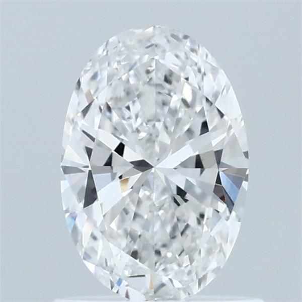 0.86 Carat Oval Lab Grown Diamond, Very Good Polish, D Color, VVS2 Clarity