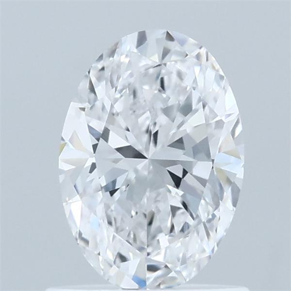 0.87 Carat Oval Lab Grown Diamond, Very Good Polish, D Color, VVS2 Clarity