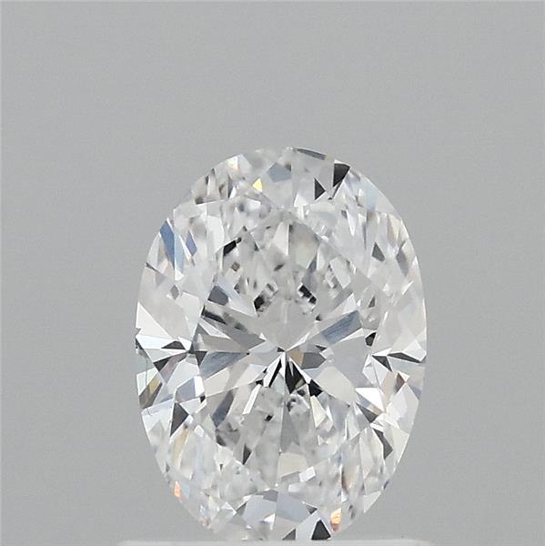 0.94 Carat Oval Lab Grown Diamond, Very Good Polish, D Color, VVS2 Clarity