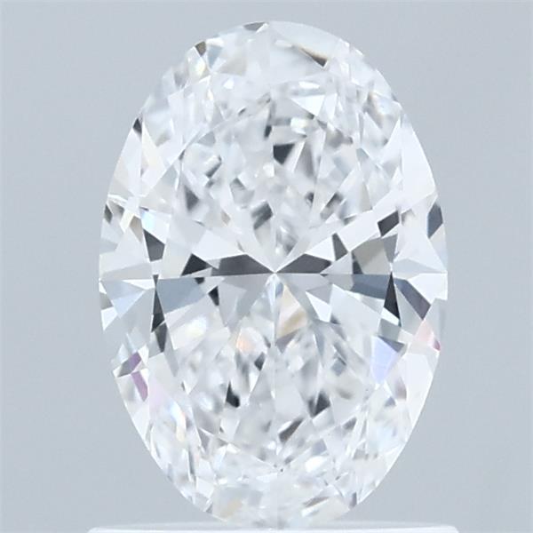 0.97 Carat Oval Lab Grown Diamond, Excellent Polish, D Color, VVS2 Clarity