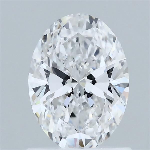 1.00 Carat Oval Lab Grown Diamond, Excellent Polish, D Color, VVS1 Clarity