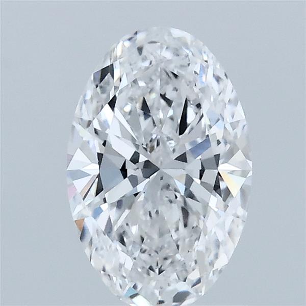 1.00 Carat Oval Lab Grown Diamond, Excellent Polish, D Color, VVS2 Clarity