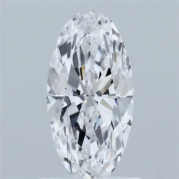 1.02 Carat Oval Lab Grown Diamond, Excellent Polish, D Color, VVS2 Clarity