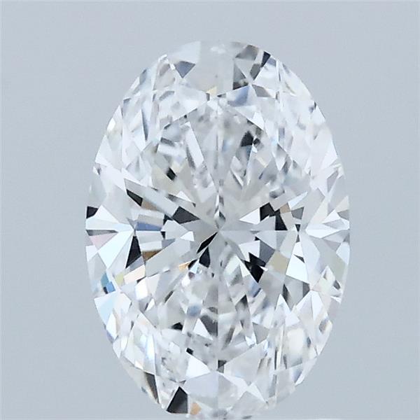 1.03 Carat Oval Lab Grown Diamond, Excellent Polish, D Color, VVS1 Clarity