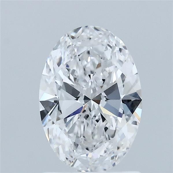 1.05 Carat Oval Lab Grown Diamond, Excellent Polish, D Color, VVS2 Clarity