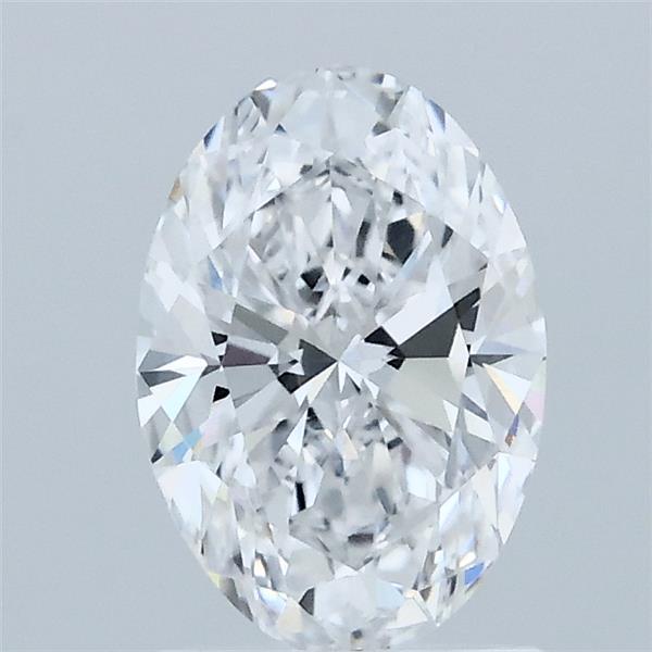 1.10 Carat Oval Lab Grown Diamond, Excellent Polish, D Color, VVS2 Clarity