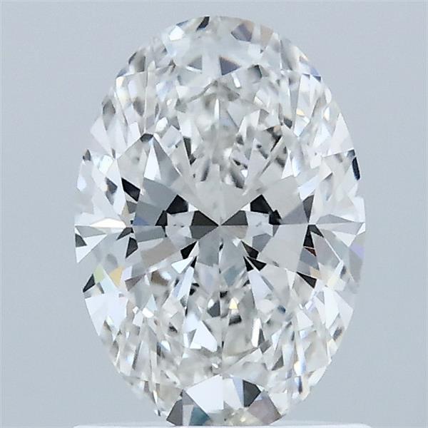 1.10 Carat Oval Lab Grown Diamond, Excellent Polish, F Color, VVS2 Clarity