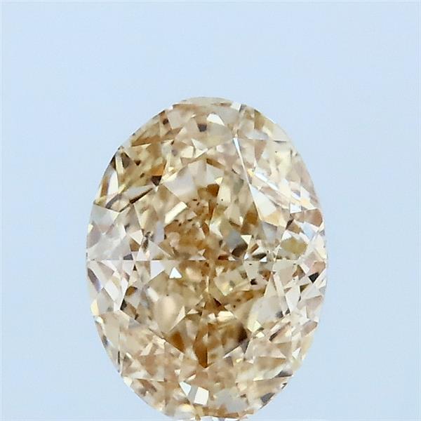 1.10 Carat Oval Lab Grown Diamond, Excellent Polish, Q-R Color, VS2 Clarity