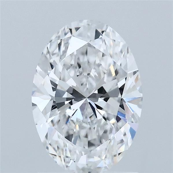 1.36 Carat Oval Lab Grown Diamond, Excellent Polish, D Color, VVS1 Clarity