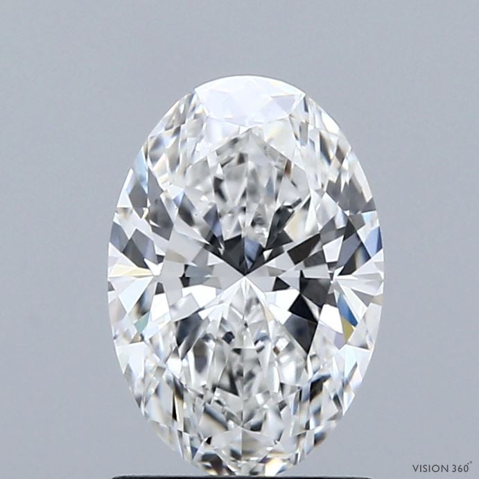 1.40 Carat Oval Lab Grown Diamond, Excellent Polish, E Color, VVS2 Clarity