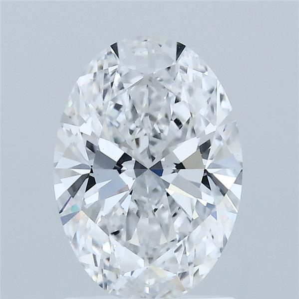 1.45 Carat Oval Lab Grown Diamond, Excellent Polish, D Color, VS1 Clarity