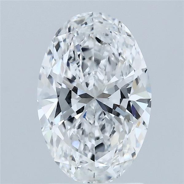 1.47 Carat Oval Lab Grown Diamond, Excellent Polish, D Color, VVS2 Clarity