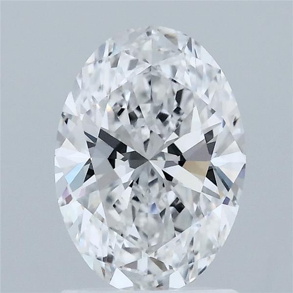 1.50 Carat Oval Lab Grown Diamond, Excellent Polish, D Color, VVS1 Clarity