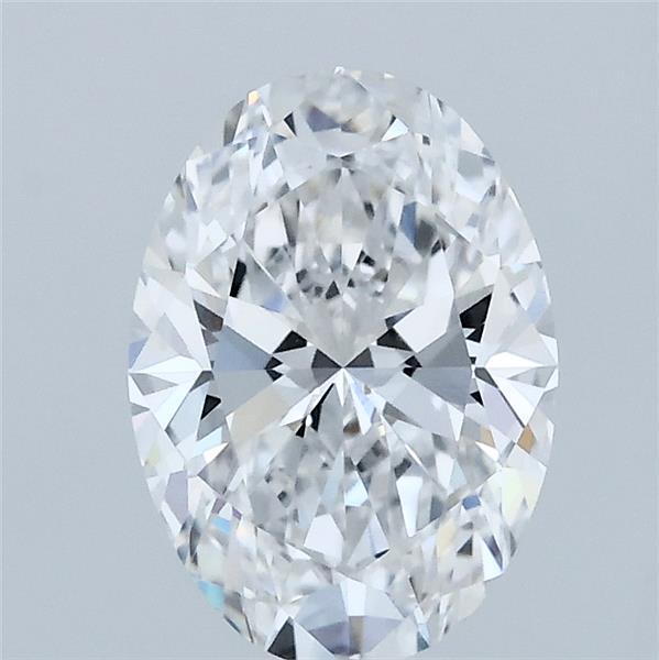 1.50 Carat Oval Lab Grown Diamond, Excellent Polish, D Color, VVS2 Clarity