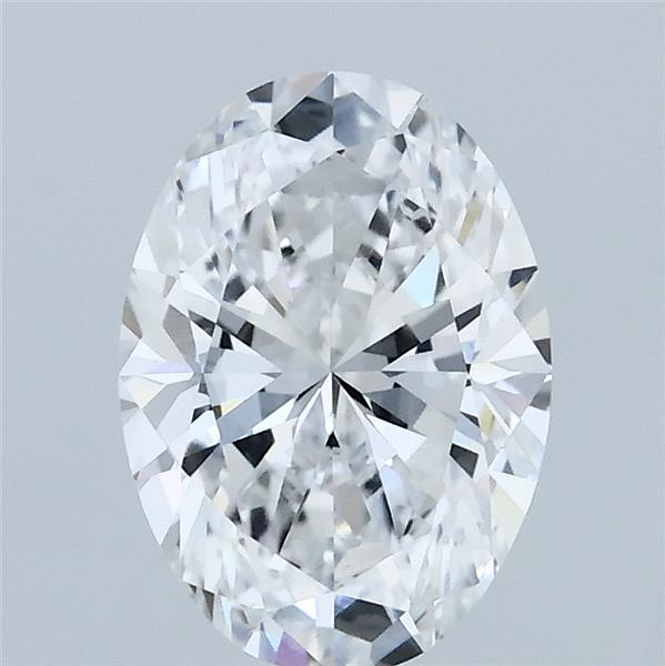 1.50 Carat Oval Lab Grown Diamond, Excellent Polish, D Color, VVS2 Clarity