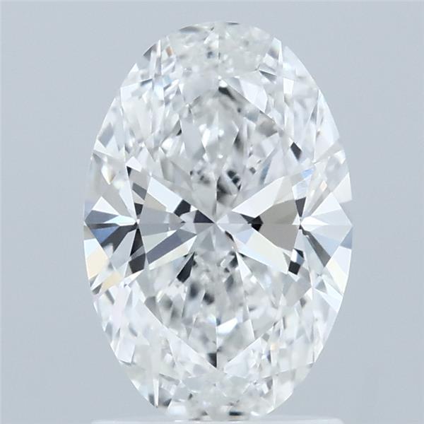 1.50 Carat Oval Lab Grown Diamond, Excellent Polish, E Color, VVS1 Clarity