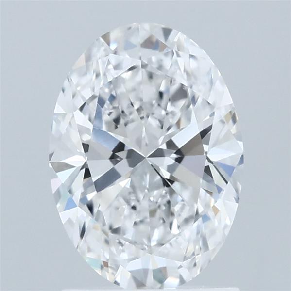 1.51 Carat Oval Lab Grown Diamond, Excellent Polish, D Color, VVS1 Clarity