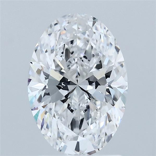 1.51 Carat Oval Lab Grown Diamond, Excellent Polish, D Color, VVS2 Clarity
