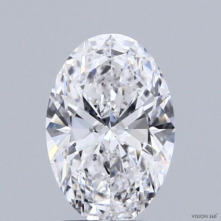 1.52 Carat Oval Lab Grown Diamond, Excellent Polish, D Color, VVS1 Clarity