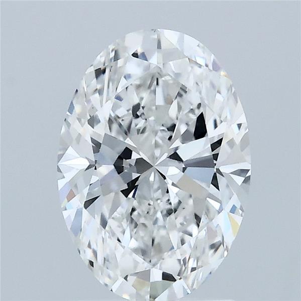 1.52 Carat Oval Lab Grown Diamond, Excellent Polish, F Color, VVS2 Clarity