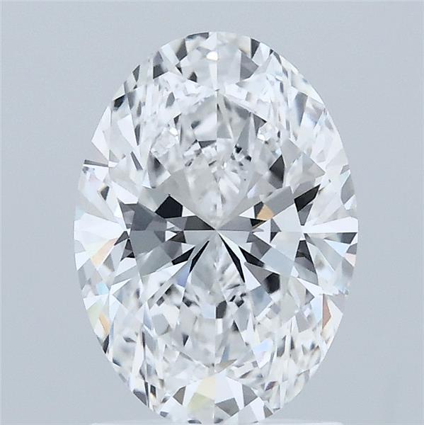 1.56 Carat Oval Lab Grown Diamond, Excellent Polish, D Color, VVS2 Clarity