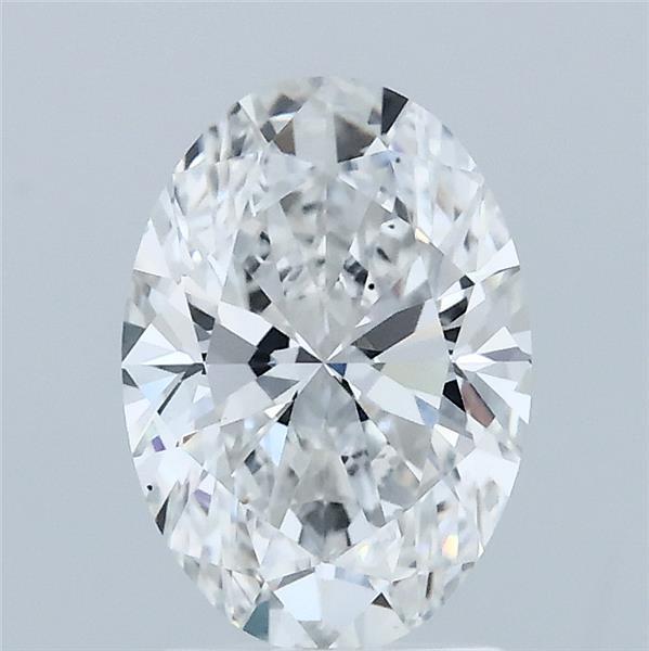 1.56 Carat Oval Lab Grown Diamond, Excellent Polish, E Color, VS1 Clarity