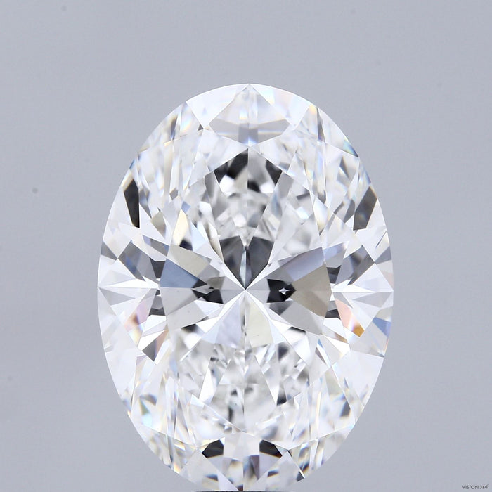 17.05 Carat Oval Lab Grown Diamond, Excellent Polish, E Color, VVS2 Clarity