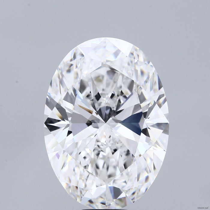 18.01 Carat Oval Lab Grown Diamond, Excellent Polish, E Color, VS1 Clarity