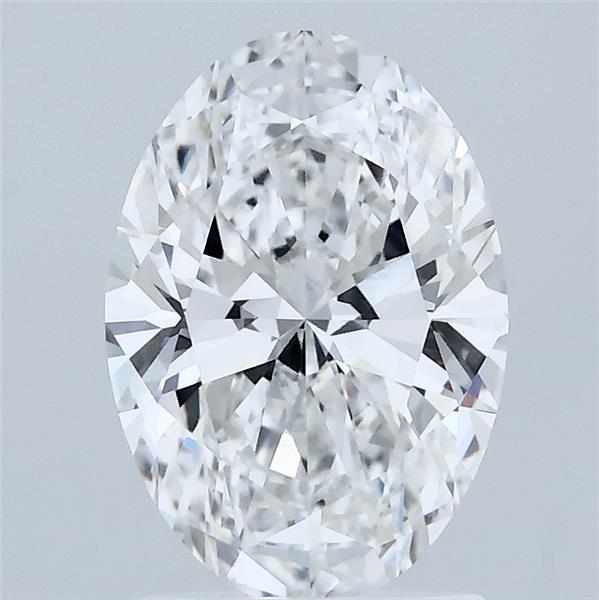 1.82 Carat Oval Lab Grown Diamond, Excellent Polish, D Color, VVS1 Clarity