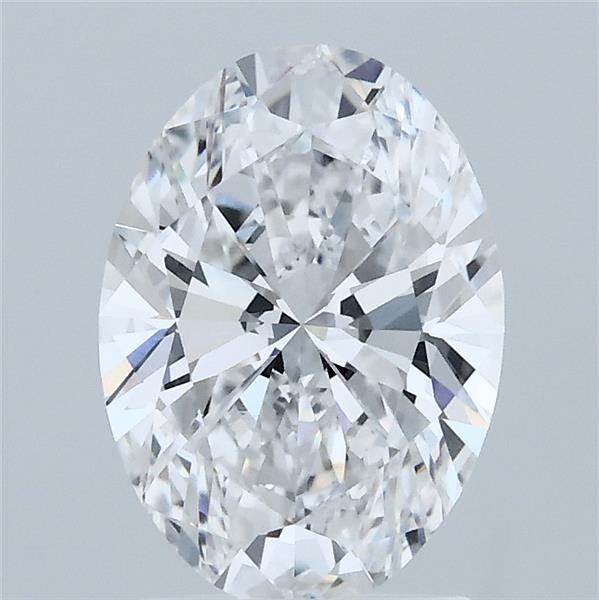 1.82 Carat Oval Lab Grown Diamond, Excellent Polish, D Color, VVS1 Clarity