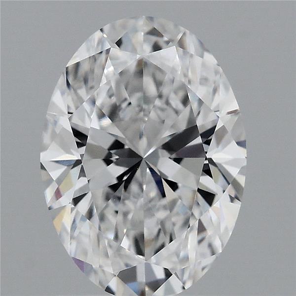 1.87 Carat Oval Lab Grown Diamond, Excellent Polish, D Color, VVS1 Clarity