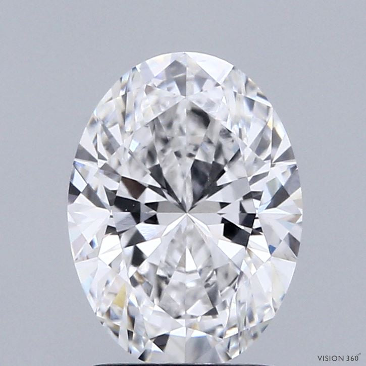 1.88 Carat Oval Lab Grown Diamond, Excellent Polish, D Color, VVS1 Clarity