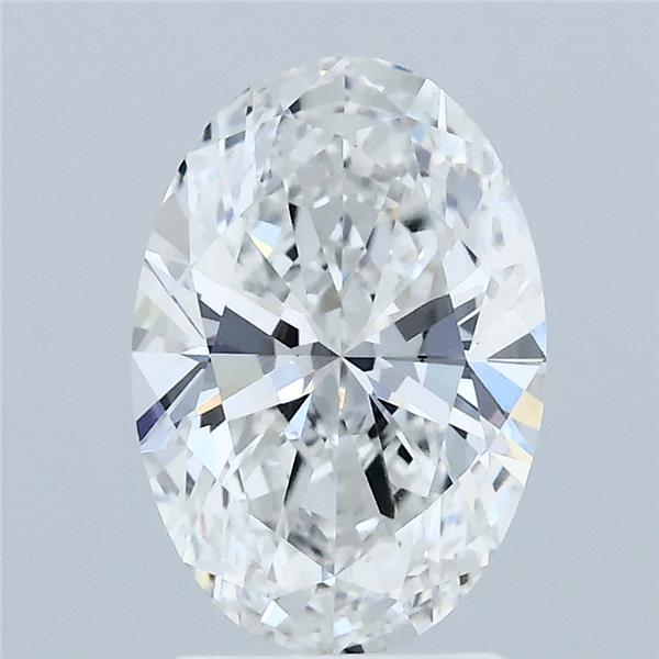 1.88 Carat Oval Lab Grown Diamond, Excellent Polish, E Color, VVS2 Clarity