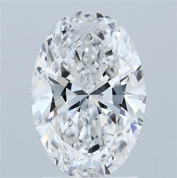 1.89 Carat Oval Lab Grown Diamond, Excellent Polish, E Color, VVS2 Clarity