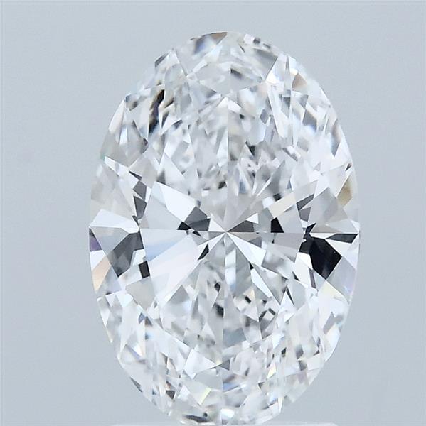 2.00 Carat Oval Lab Grown Diamond, Excellent Polish, E Color, VVS1 Clarity