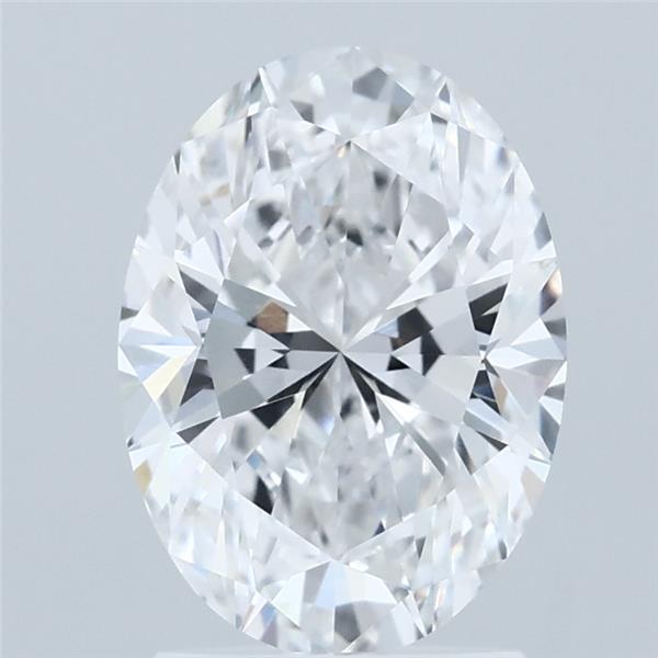 2.01 Carat Oval Lab Grown Diamond, Excellent Polish, D Color, VVS1 Clarity