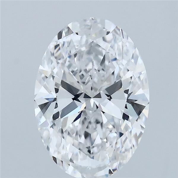 2.01 Carat Oval Lab Grown Diamond, Excellent Polish, D Color, VVS2 Clarity