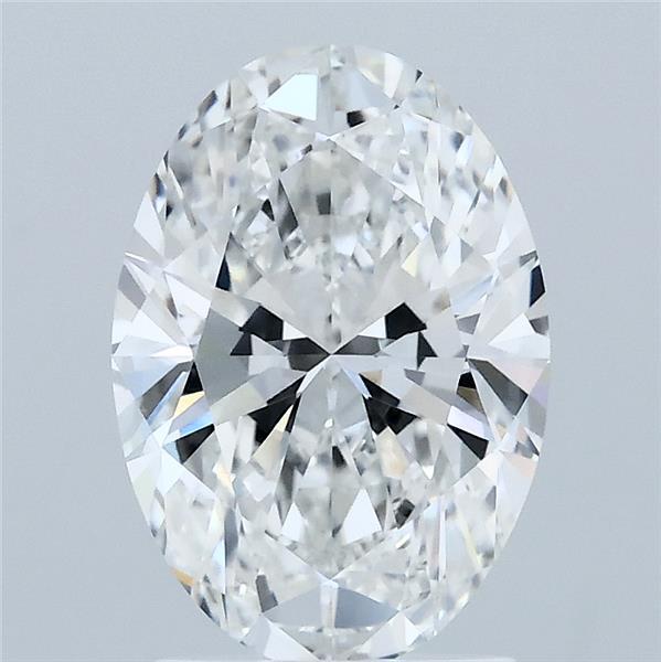 2.02 Carat Oval Lab Grown Diamond, Excellent Polish, E Color, VVS1 Clarity
