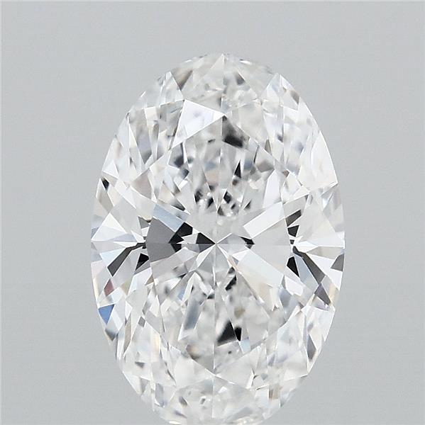 2.02 Carat Oval Lab Grown Diamond, Excellent Cut, E Color, VVS2 Clarity