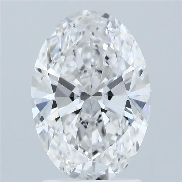 2.03 Carat Oval Lab Grown Diamond, Excellent Polish, E Color, IF Clarity