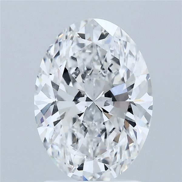 2.03 Carat Oval Lab Grown Diamond, Excellent Polish, E Color, VVS1 Clarity